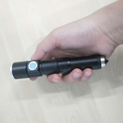 lampe-torche rechargeable de 3W 350Lm USB LED avec des modes du marteau 3 de sécurité