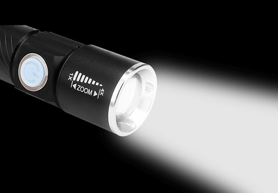 Lampe-torche rechargeable professionnelle de LED avec le marteau de sécurité et le chargeur de voiture